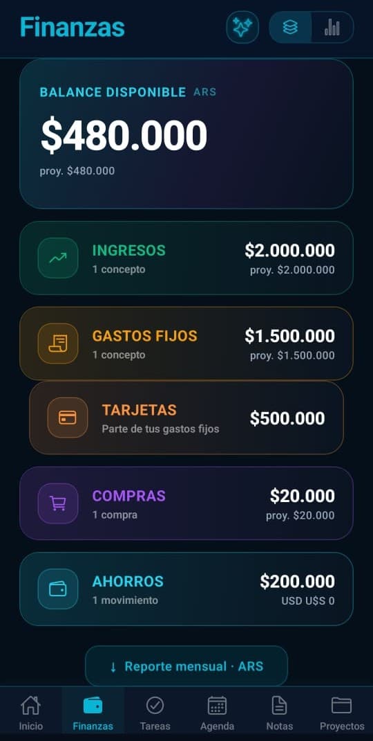 Área de Finanzas de PersonApp