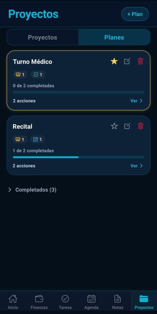 Área de Planes de PersonApp